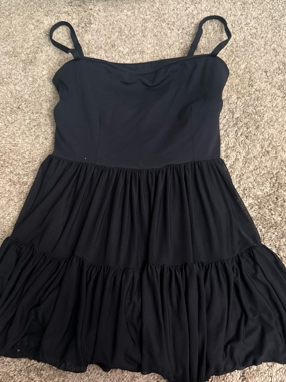 Target Black Tiered Spaghetti-Strap Mini Dress